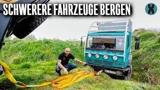 4x4 Fahrzeug festgefahren: die richtige Offroad Bergetechnik | Teil 6: Anschleppen schwererer Kfz