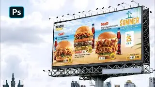 How to Design Advertising Billboard Banner - Photoshop Tutorial