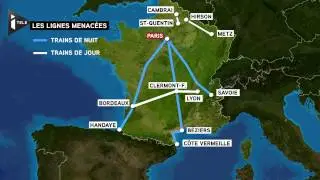 Intercit&eacute;s: des trains de nuits et plusieurs dessertes bient&ocirc;t supprim&eacute;s