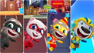 Talking Tom Hero Dash Noir Tom Vs Ladybug Angela Vs Birthday Tom Vs Sunbeam Hank Gameplay
