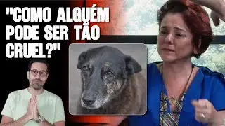 CARLA ALBUQUERQUE SE EMOCIONA AO FALAR SOBRE CÃO ORELHA