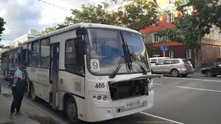 Г.Южно-Сахалинск поездка на автобусе ПАЗ 320302-12.Маршрут 9.@artem7775