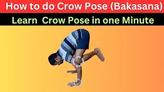 Master the Crow Pose in 1 Minutes | Crow Pose (Bakasana) Tutorial for Beginners |