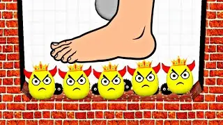 Hide Ball Logic puzzle Game / Draw To Smash Game / Level 9966 - 9999 Game / ASMR Gameplay 