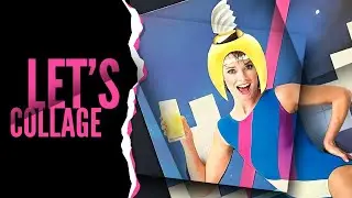 New Year, New You? 80s Aerobics Instructor Comes to Life in Collage!