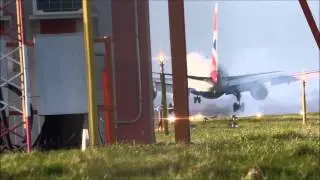 『HD』✈ INCREDIBLE BUMPY LANDING BOEING 767-336(ER)