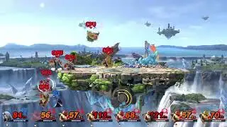Smash Ultimate - 1v7 Challenge Sephiroth vs 7 Level 9 CPU Bowsers (Original)