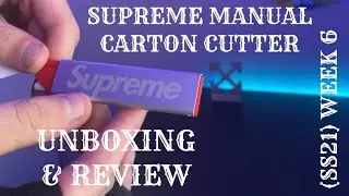 Supreme / Slice Manual Carton Cutter & Hanes (SS21 Week 6) | UNBOXING & REVIEW