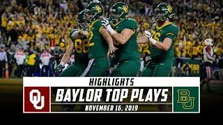 No. 13 Baylor Football Top Plays vs. No. 10 Oklahoma (2019) | Stadium
