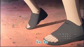 Boruto's feet close up in openings