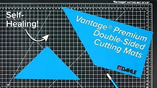 New! Vantage&reg; Double-Sided Premium Cutting Mat. Self-healing, 5-ply durability!