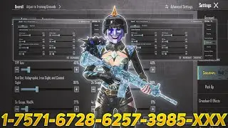 New Update 4.1⚡Best Sensitivity Code + Control Settings Pubg Mobile/Bgmi Sensitivity 2025