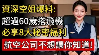 60歲後坐飛機，別再白花冤枉錢!航空公司絕不主動說的8大隱藏福利，光第1條就能省上千元!#搭飛機 #老人福利 #旅遊 #隱藏優惠