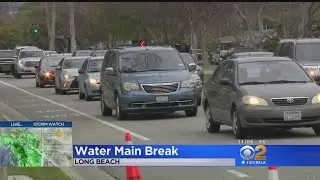 Water Main Break Repairs Wreak Havoc On Long Beach Traffic