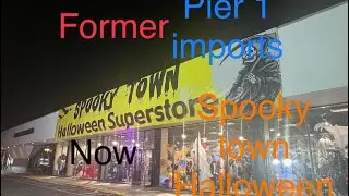 Spooky town Halloween at former pier 1 imports in Newington￼