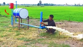 Trick Free electricity | I turn PVC pipe into a water pump at home free no need electricity power