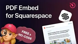 Как добавить встраивание PDF-файла на сайт Squarespace [БЕСПЛАТНО]