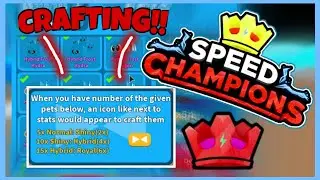 CRAFTING UPDATE! Speed Champions Simulator⚡ 3 CODES!🥳