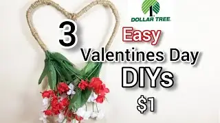 3 DOLLAR TREE DIYS/VALENTINES DAY 2021/ FARMHOUSE HIGH END