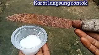 Cukup pakai ramuan ini!! Pisau berkarat langsung rontok, jadi seperti baru lagi