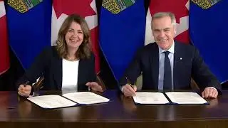 Prime Minister Mark Carney signs pipeline agreement with Alberta | APTN News