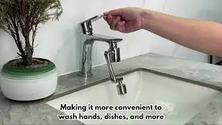 1080&deg; Rotatable Faucet Extender   Splash proof Filter Faucet for Home Bathroom