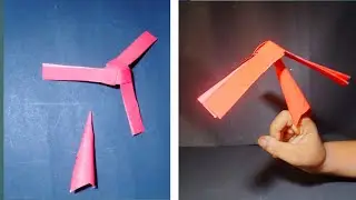 How to make a rotating paper fan /origami/diy for kid