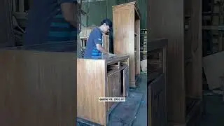 Quality Control before next process finishing clear coat #woodworking #furnituresurabaya #shortvideo
