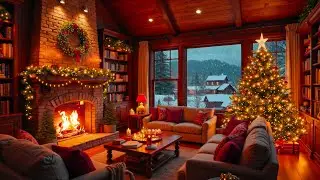 Chimenea Navide&ntilde;a C&aacute;lida 🎄🔥 M&uacute;sica Navide&ntilde;a Relajante De Piano y Fuego Crepitante Para Dormir