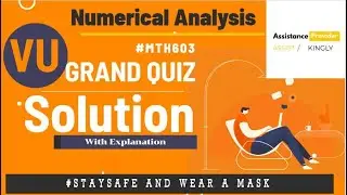 MTH603 Grand Quiz Solution With Explanation | MTH603 Grand Quiz Fine Solution