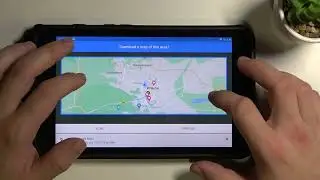 Как использовать Google Maps офлайн на SAMSUNG Galaxy Tab Active2 - загрузка Google Maps для офлайн