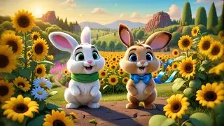 Four Jumping Bunnies Learn to Add | Addition Song for Kids | Nursery Rhymes and Early Math