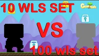 Growtopia | 10 WLS Set VS 100 WLS Set!!!