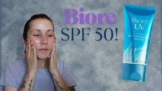 NEW Biore UV Aqua Rich SPF 50! -- New Drugstore Sunscreen ☀️