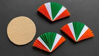 Tricolor Paper Craft Decoration for Independence Day | Easy DIY Wall Hanging