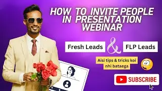 How to Invite People in Presentation Webinar   Aise baat krni hai Call pr!!Daily 50 Leads in Webinar