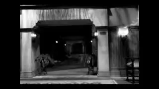 The Tower of Terror Ride (in night vision)