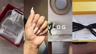 Vlog| luxury unboxing |Nail appointment and Amaphinifa fitting 🌸