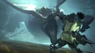 Monster Hunter Wilds - Uth Duna Leviathan Boss Fight & Cutscenes Sword and Shield