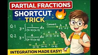 Integration Tricks 🔥 | Partial Fractions Method in 3 Minutes | Class 12 & JEE