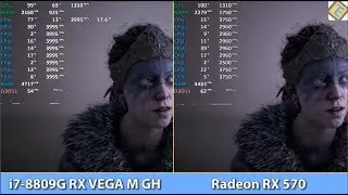 Intel i7-8809G RX Vega M GH OC vs. Radeon RX 570 - Benchmark Test - Kaby Lake G