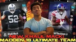 NEW KHALIL MACK & ODELL BECKHAM JR ARE OVERPOWERED! Madden 18 Ultimate TeamK & ODELL BE