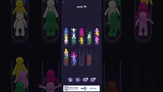 76-81 Level crowd  sort Color puzzle game 2025