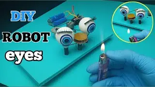 How to make an easy robot eye moving using fire at home/ DIY Ideas/
