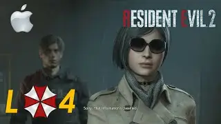 Resident Evil 2 Remake - MacBook Pro Leon's Gameplay - Part 4: Ada Saved Leon