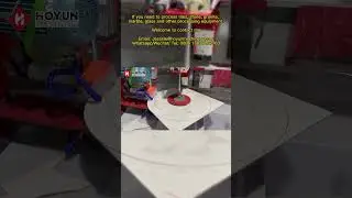 HoYun Rounded Marble Granite Machine #Sinteredstone round table cutting machine