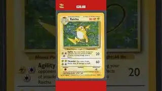 Pokemon Cards - Raichu 14/102 - Base Set Unlimited Holo - Near Mint