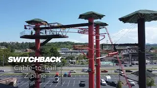 Switchback&reg; Cable-to-Rail Zipline | Ride Entertainment