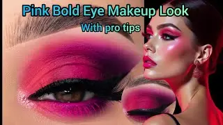 Pink Bold Eye Makeup Look with pro Tips & Trix || Cocktail Party Eye Makeup Tutorial for Girls 