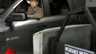 Three Large Pickups Fare Poorly in Crash Tests